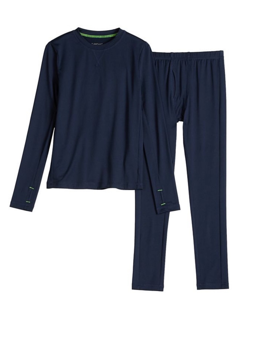Cuddl Duds Comfort Stretch Base Layer Set NEW Navy Size XS
